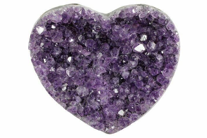 Sparkling Purple Amethyst Heart - Uruguay #364466